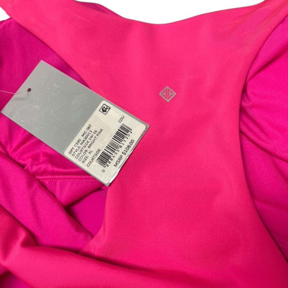 Antonio Melani Courtside Athletic Tennis Dress Bright Pink XL NWT - Picture 7 of 11